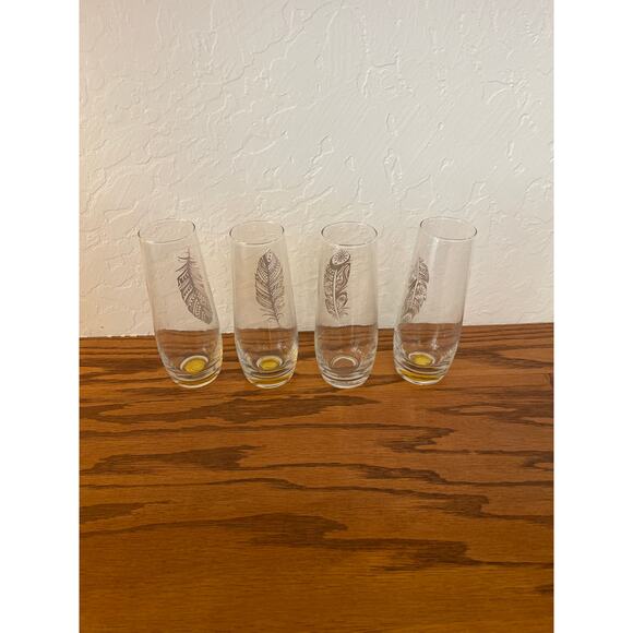 xmbmpjbq1po8gpuclphu_1024x1024  Twine Brand stemless champagne flutes gold feather design